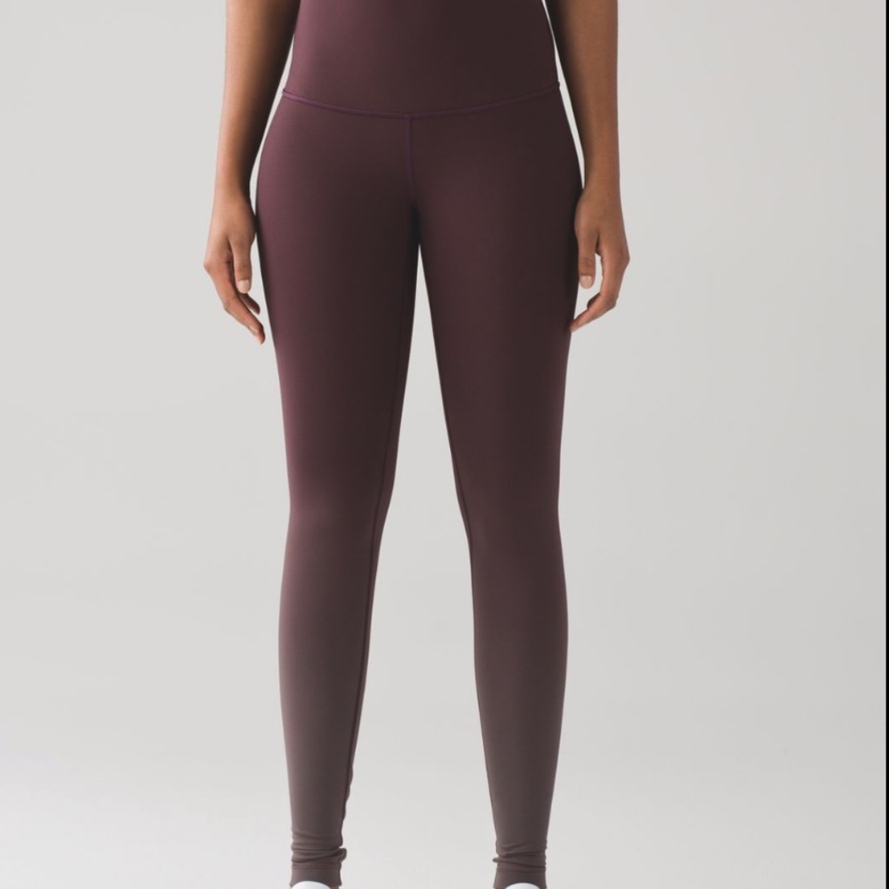 lululemon wonder under high rise ombré legging